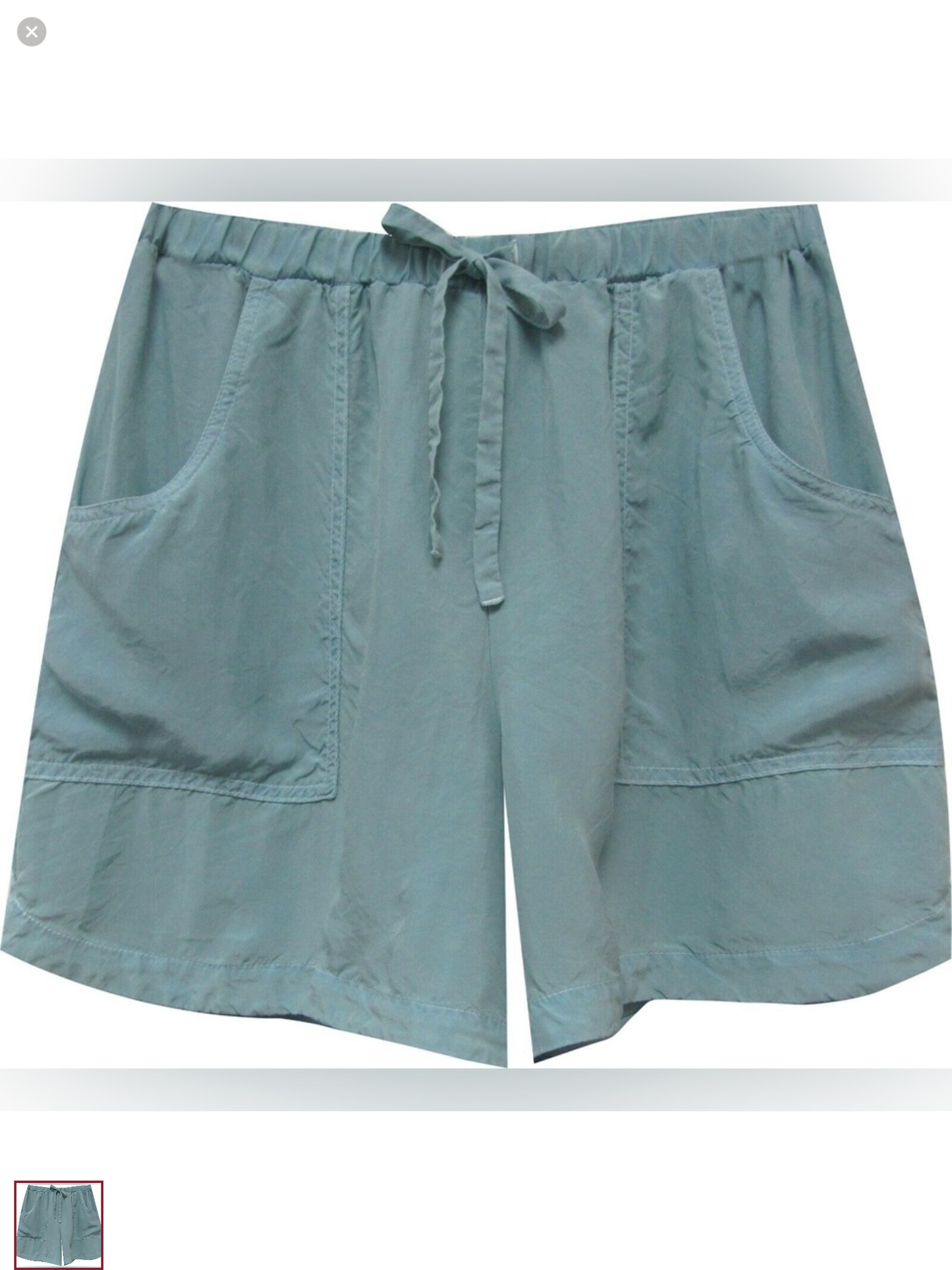 Blue Keyhole Shorts