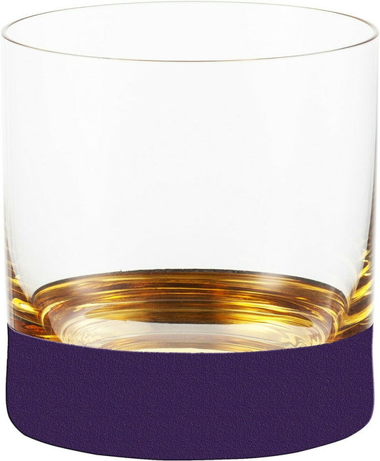 ORO 24K Gold Whiskey Glasses - Royal Purple