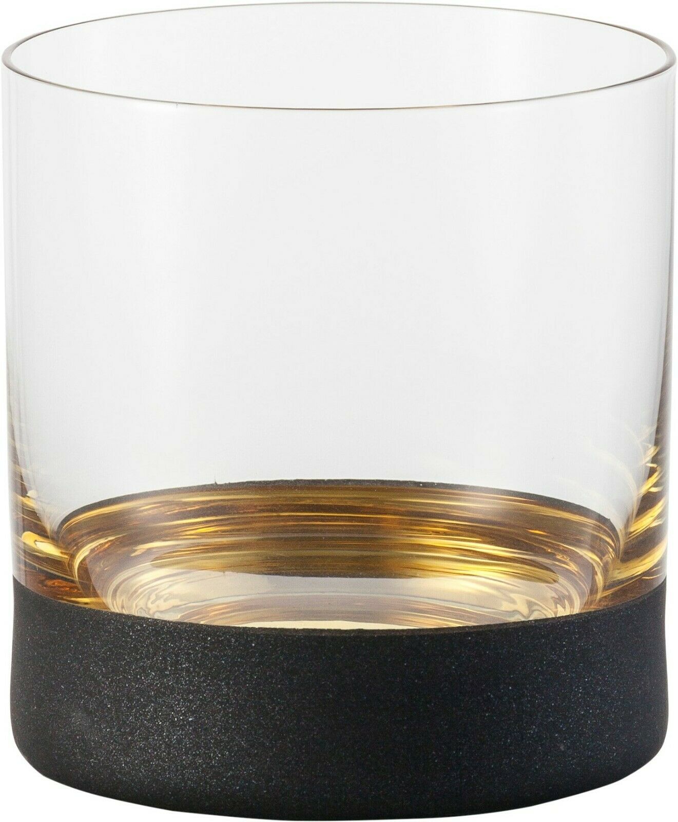 ORO 24K Gold Anthracite Whiskey Glasses - Black
