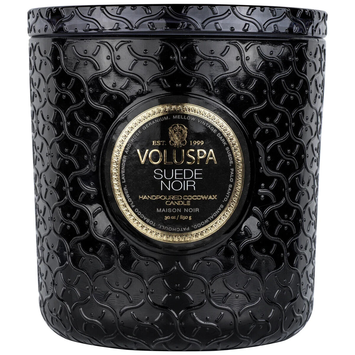 Suede Noir 30oz Luxe Candle