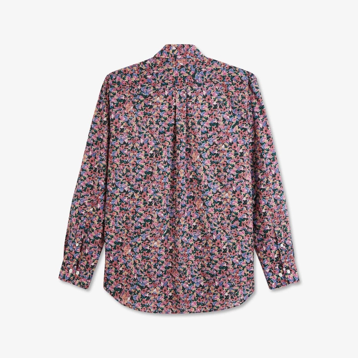 Poplin Shirt with a Floral Motif